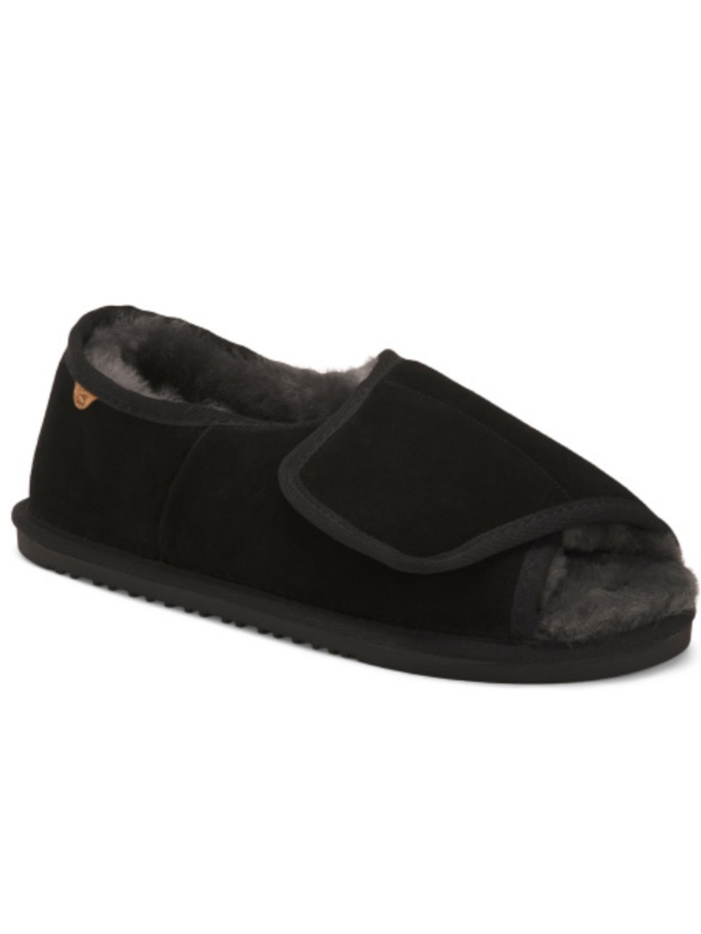 LAMO Suede Open Toe Slippers